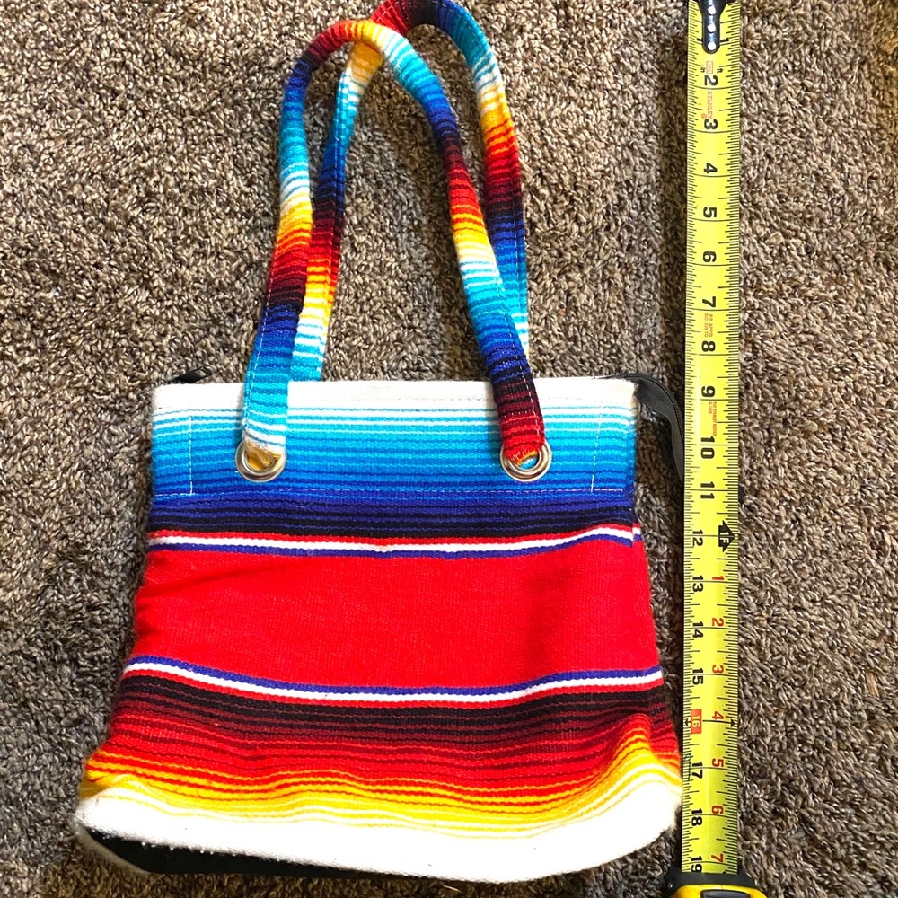 Mexican blanket style hand bag/purse
